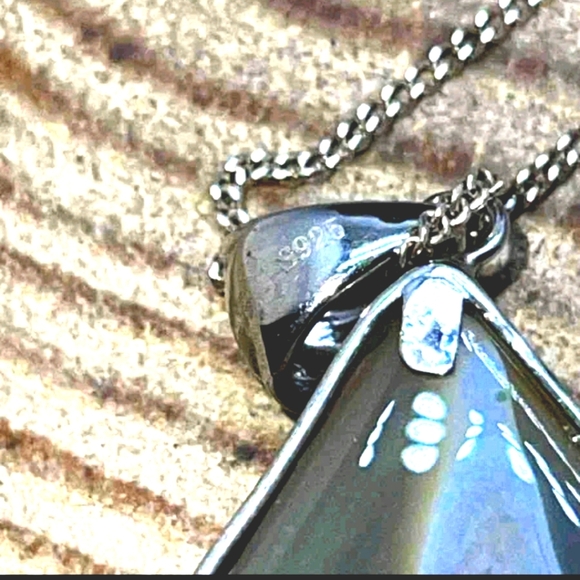 AURORA TEARDROP 'UNIQUE' HIGHER QUALITY PIECE! STERLING SILVER .925 - Picture 5 of 8